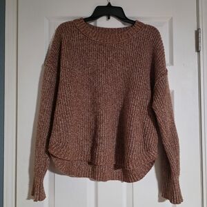 SO Women's Size XL Long Sleeve Cozy Burnt Orange Knit Sweater